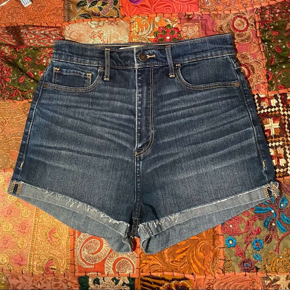 Abercrombie High Waisted Jean Short